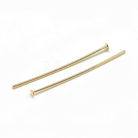 Brass Flat Head Pins X-KK-T032-093G-1