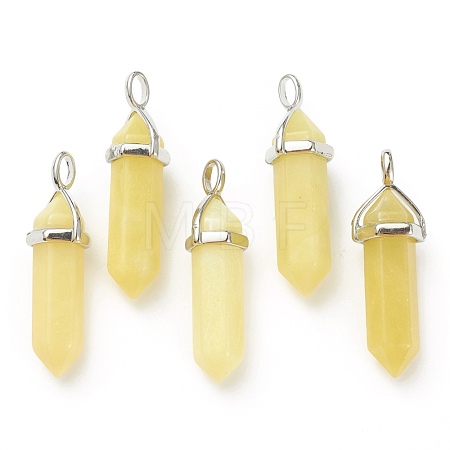 Natural Peridot Pointed Pendants X-G-M378-01P-A32-1