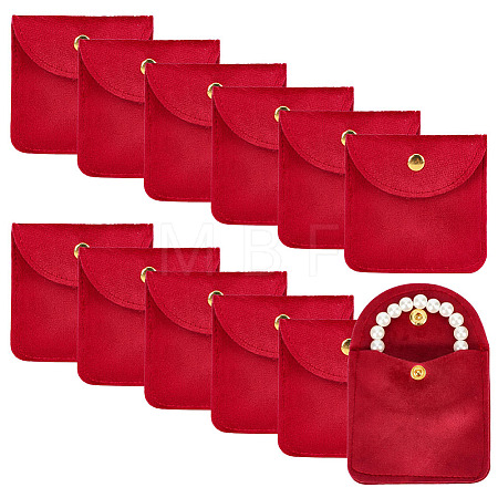 12Pcs Velvet Jewelry Storage Bags with Snap Button for Earrings Rings Bracelets ABAG-UN0001-17B-1