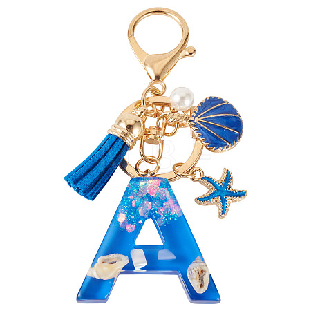 Star Resin & Shell Keychains KEYC-TAC00087-01A-1