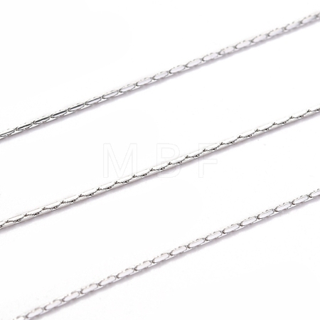 Tarnish Resistant 3.28 Feet 304 Stainless Steel Boston Link Chains X-CHS-L017-13A-1