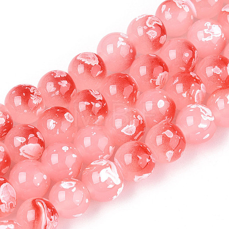 Baking Paint Glass Beads X1-DGLA-N015-8mm-03-1