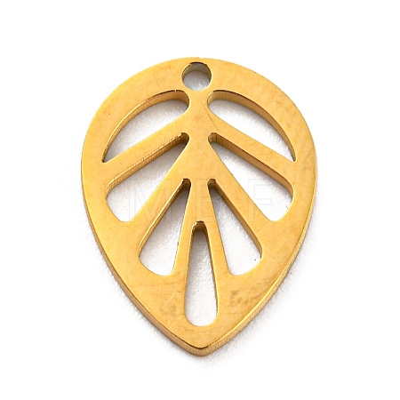 304 Stainless Steel Charms STAS-Q306-01G-C-1