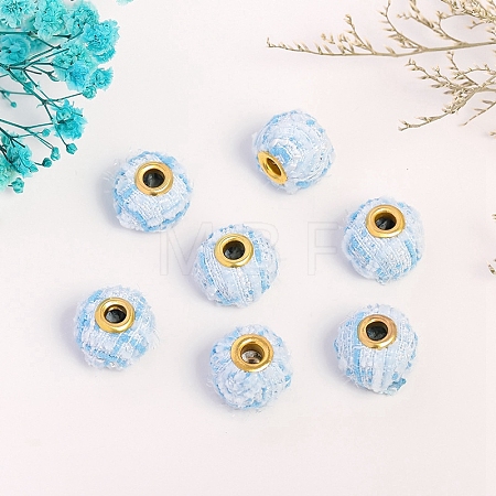 Polyester Cloth European Beads PW-WG79968-13-1
