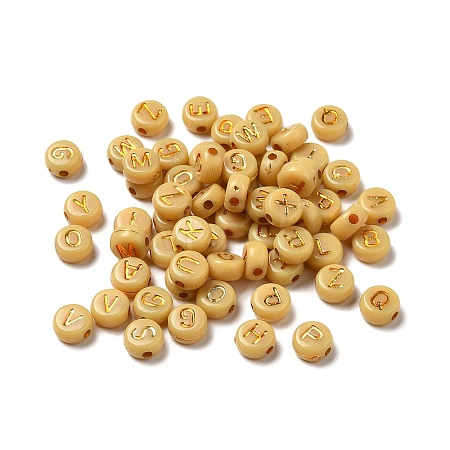 Plating Acrylic Beads OACR-P017-A07-1