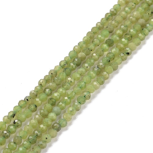 Natural Olive Jade Beads Strands G-D463-13A-1