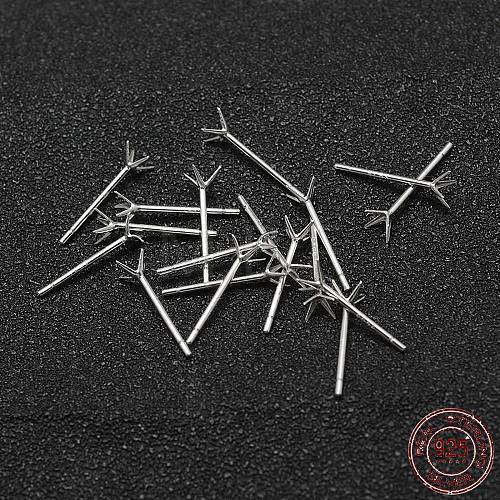 925 Sterling Silver Ear Studs STER-P032-10S-3-1
