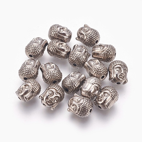 Tibetan Style Alloy Beads TIBEB-60542-B-FF-1