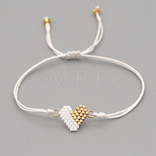 Miyuki Seed Braided Bead Bracelet BJEW-P269-34C-1