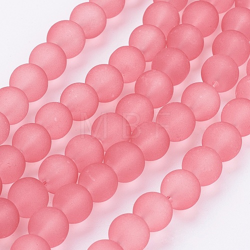 Transparent Glass Bead Strands X-GLAA-S031-8mm-24-1