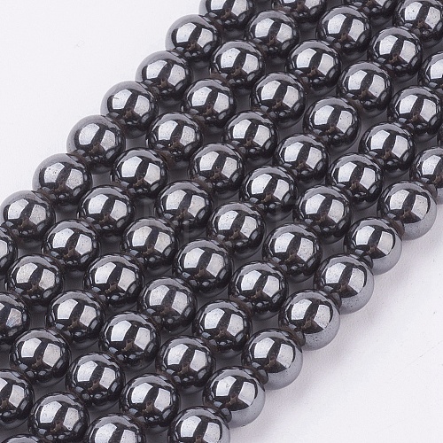 Magnetic Synthetic Hematite Beads Strand G-K228-A-1