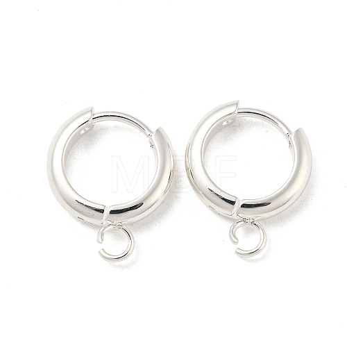 201 Stainless Steel Huggie Hoop Earring Findings STAS-P283-01Y-S-1