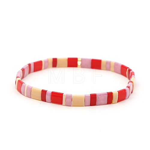 Rainbow Bohemian Style Original Design Fashion Tila Beaded Bracelet for Women. RM1844-5-1