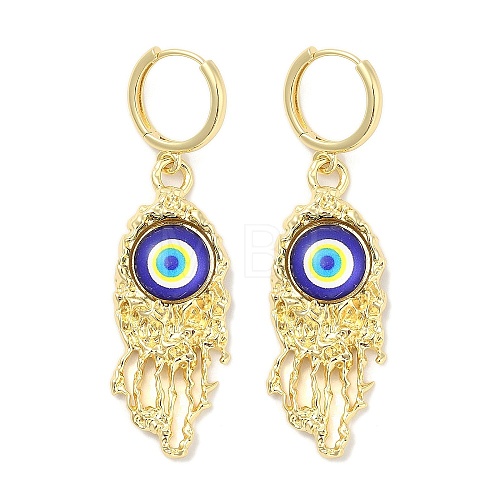 Rack Plating Brass Dangle Earrings for Women EJEW-M260-24G-02-1