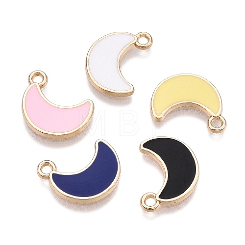 Rack Plating Alloy Enamel Charms ENAM-N056-341-1