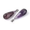 Natural Amethyst Pendants G-N360-08P-04-2