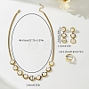 Stainless Steel Flower Earrings & Necklaces & Rings Sets for Women YR1228-2