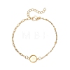 304 Stainless Steel Paperclip Chain Satellite Chain Bracelet Making BJEW-JB13070-01-2