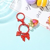 Alloy & Acrylic Pearl & Acrylic Keychain KEYC-YW00280-4