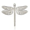 Platinum Alloy Enamel Dragonfly Big Pendants ENAM-J033-04P-2