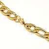 Fashionable 304 Stainless Steel Figaro Chain Necklaces for Men STAS-A028-N019G-3