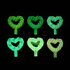 Luminous & Frosted Transparent Resin Cabochons RESI-T026-09M-3