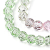 Transparent Glass Beads Strands GLAA-E036-07U-4