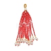 Plastic Beaded Big Pendants PL-CBA0279-01D-1