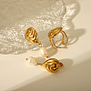 304 Stainless Steel Teardrop Earrings & Rings Set TU8100-1-1