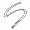 Pride Style 201 Stainless Steel Pendant Necklaces NJEW-F288-03P-2