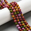 Dyed Natural Malaysia Jade Beads Strands G-G021-02A-17-5