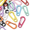 30Pcs 10 Colors Spray Painted Alloy Spring Gate Rings KEYC-CJ0001-03-4