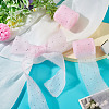 2Rolls Polyester Hot-fix Rhinestone Raw Edges Ribbon OCOR-TA0003-95E-7