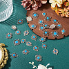 Tibetan Style Alloy with Resin Imitation Turquoise Connector Charms FIND-TAC0035-47AS-07-5