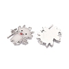 Halloween Theme Rack Plating Luminous Alloy Enamel Pendants ENAM-N056-233P-4