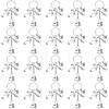 20Pcs Alloy Chemistry Theme Keychains KEYC-SC00040-7