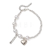 Mother's Day Heart Alloy Charm Bracelets BJEW-JB13133-2