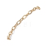 304 Stainless Steel Cable Chain Bracelets for Women BJEW-JB12687-3