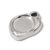 304 Stainless Steel Pendant Cabochon Settings SA-CBA9B1E-01C-P-2