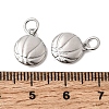 Sports Brass Charms KK-A289-04D-P-3