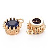 Brass Micro Pave Cubic Zirconia Charms KK-S356-772H-2