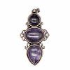 Retro Natural Amethyst Pendants PW-WG7292F-13-1