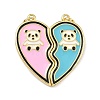 Brass Enamel Pendants KK-A293-02G-01-1