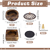 2 Bags 2 Styles Wood Incense Burners AJEW-PH0010-17-2
