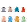 40Pcs 8 Colors Polycotton Canvas Packing Pouches ABAG-MB0001-07-2