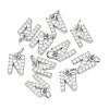 SHEGRACE Brass Micro Pave Clear Cubic Zirconia Pendants XGRQ29622-394P-N-1