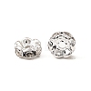 Brass Rhinestone Spacer Beads RB-A014-L8mm-01S-NF-2