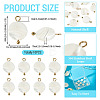 10Pcs Natural Shell Disc Pendants STAS-TA0006-28-5