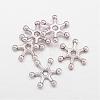 Tibetan Style Alloy Snowflake Beads X-TIBEB-S006-AS-FF-1