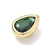 Teardrop Brass Micro Pave Cubic Zirconia Cabochons KK-P345-13G-B07-2